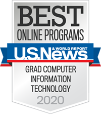 World Report badge Badge Online Programs Grad IT