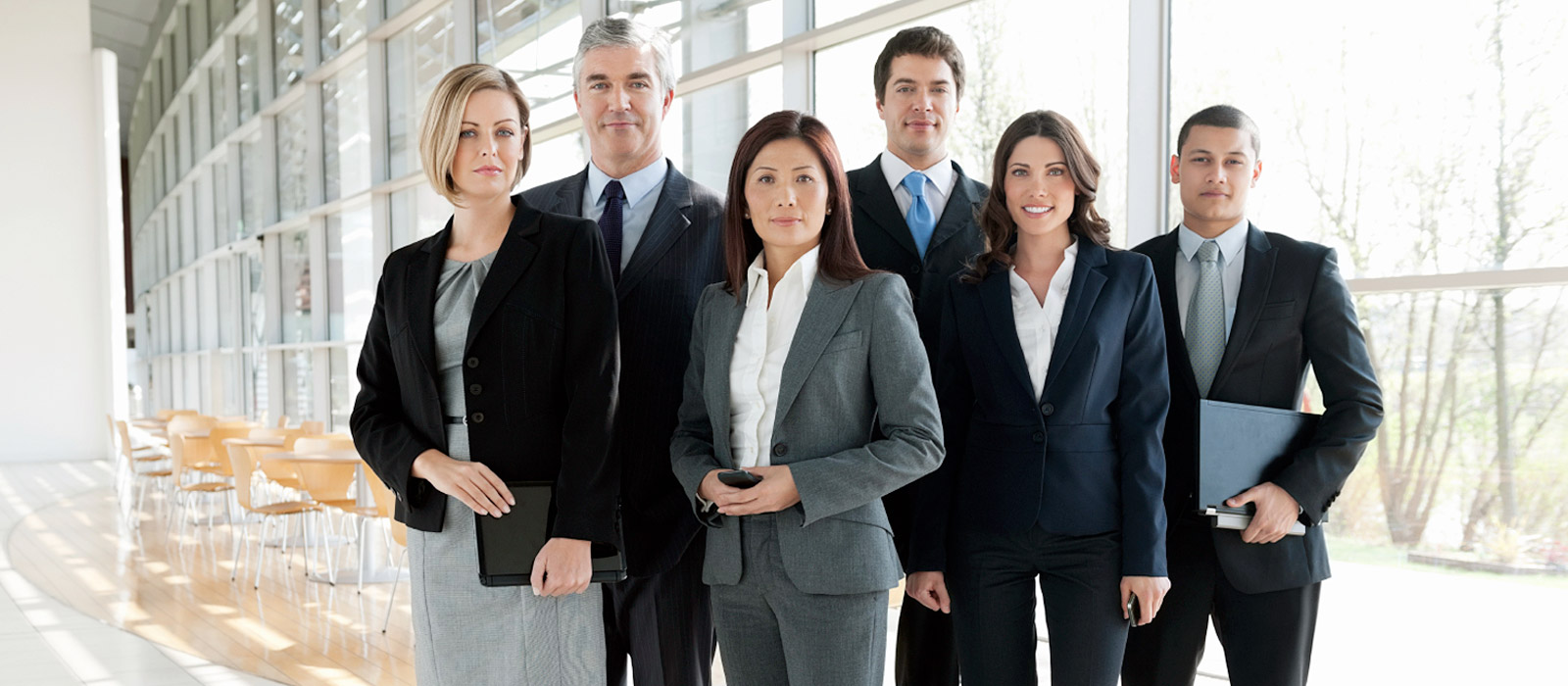 Group of professionals wearing suits