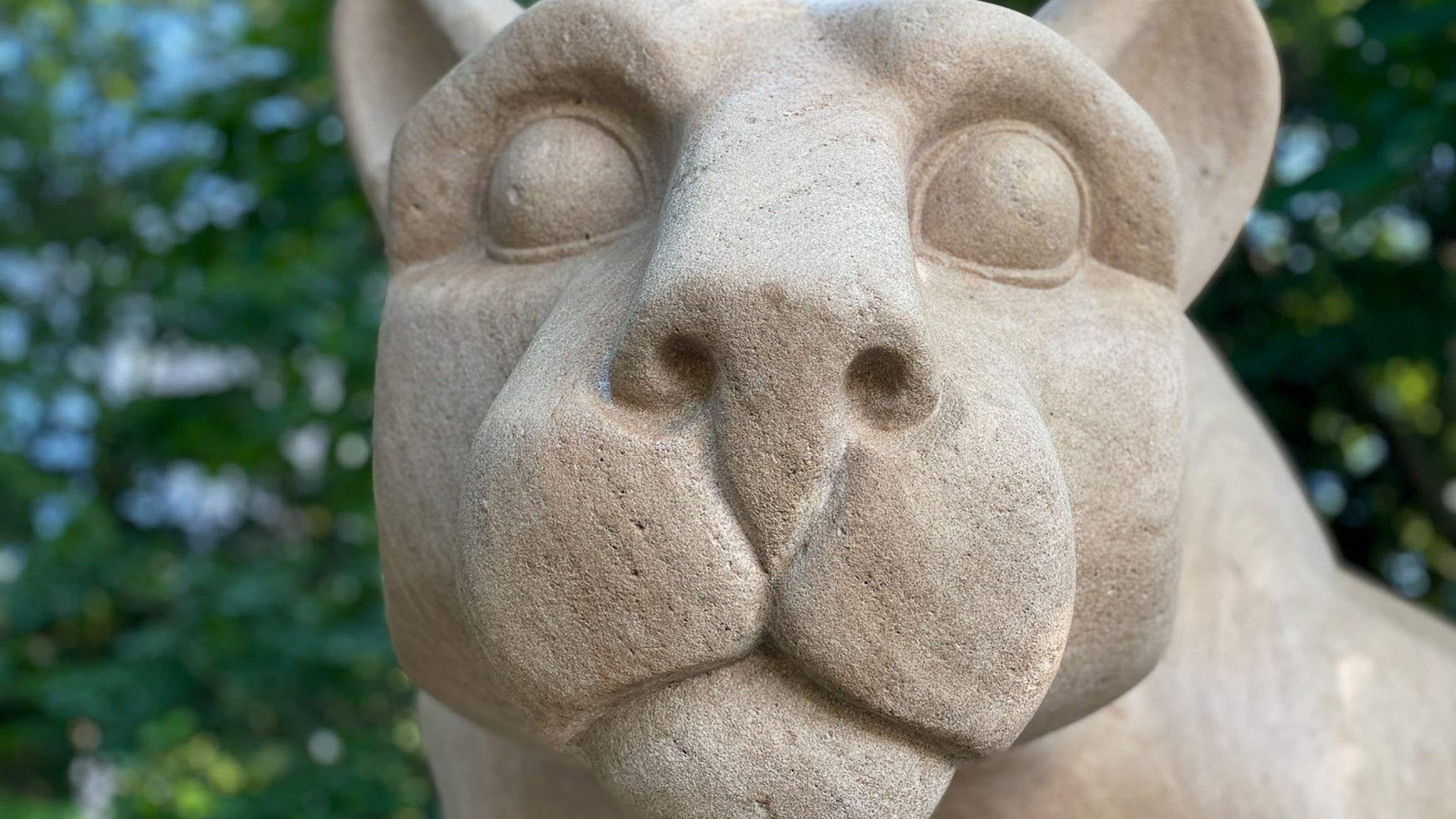 The face of the Nittany Lion Shrine