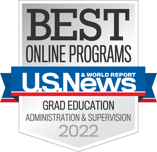 US News and World Report graduate education leadership badge