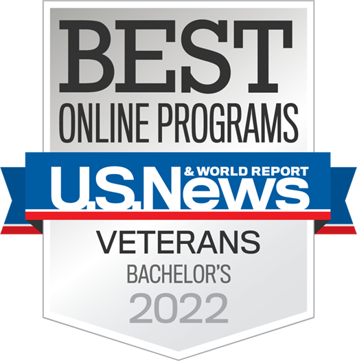 US News and World Report veterans bachelor's badge