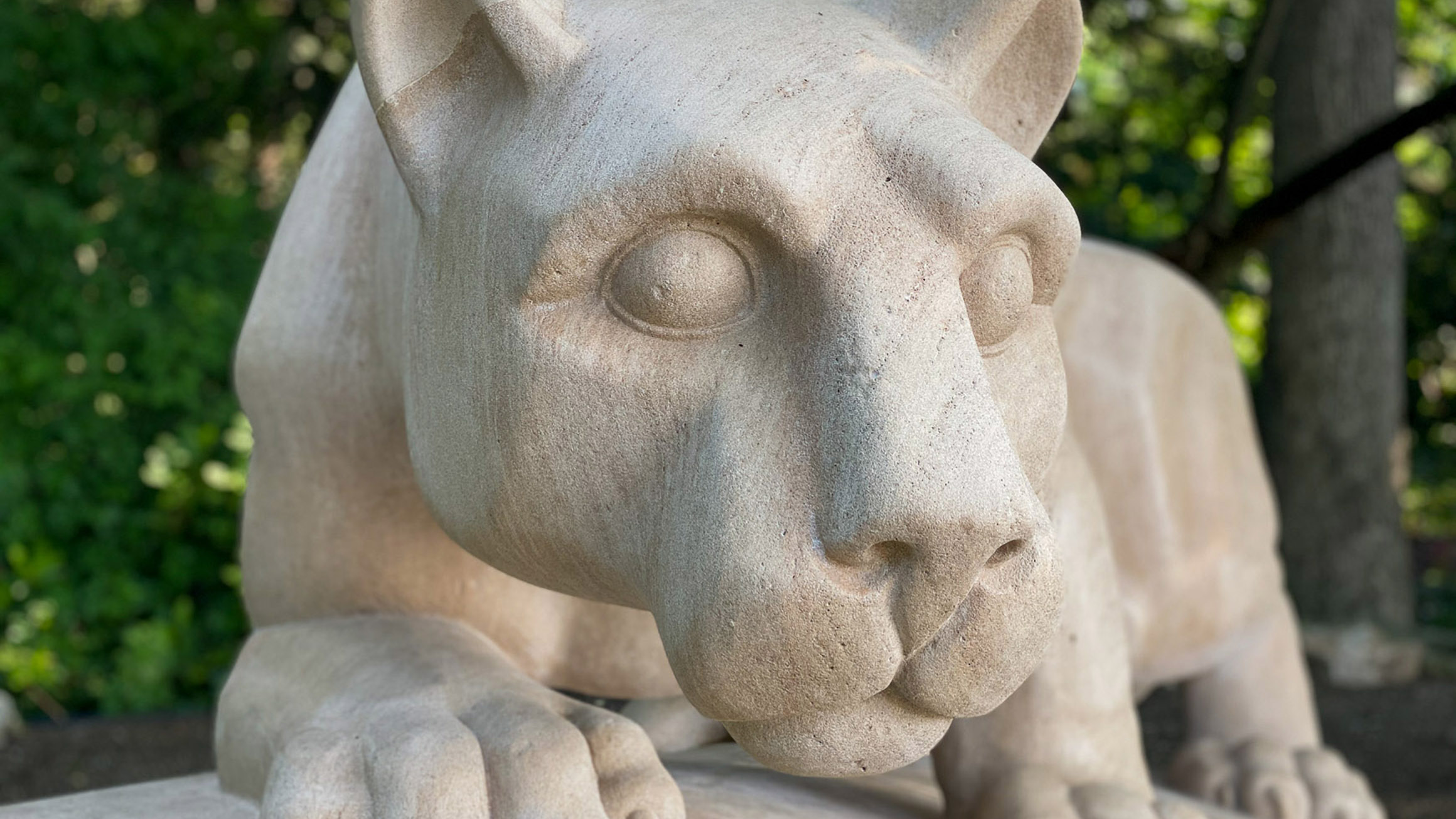 The Nittany Lion Shrine is seen