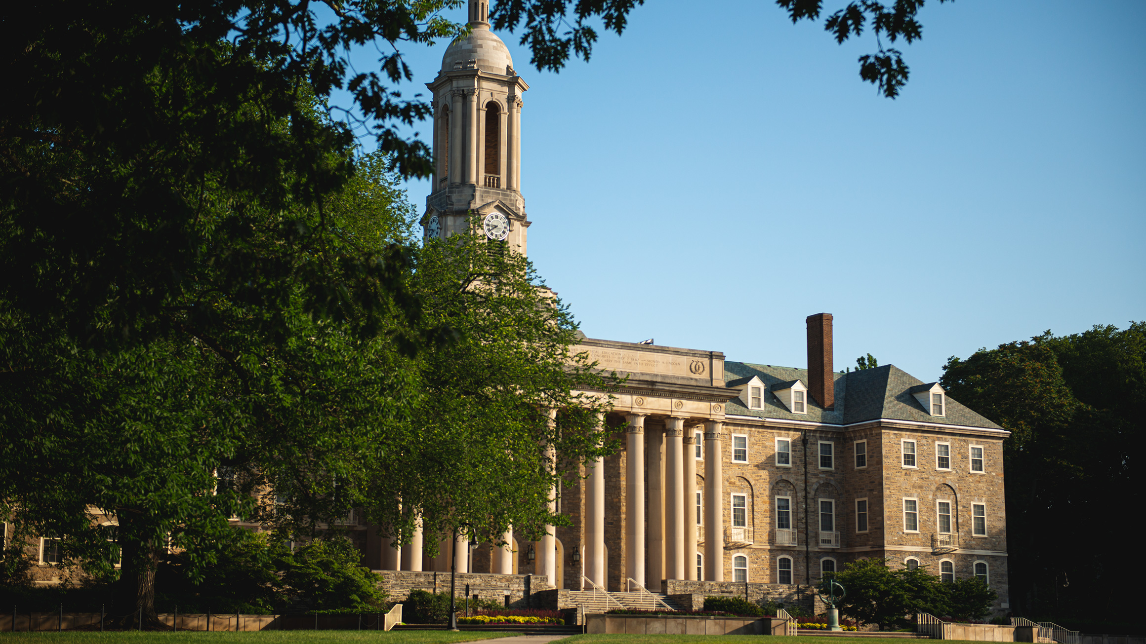 Old Main building at Penn State's University Park campus