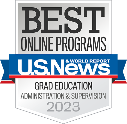 US News and World Report graduate education leadership badge
