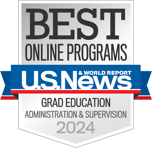 US News and World Report graduate education leadership badge