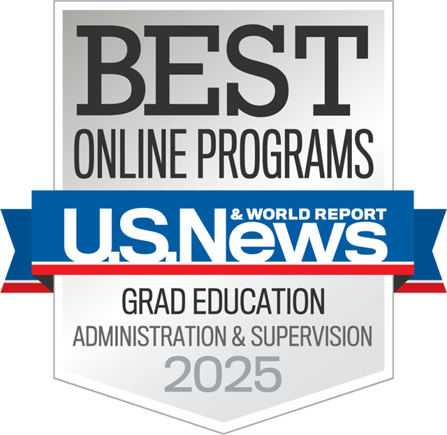 US News and World Report graduate education leadership badge