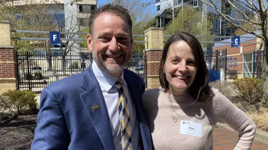 Artie Cressman poses with Dina Liberatore