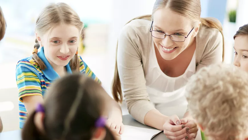Special Education students with teacher