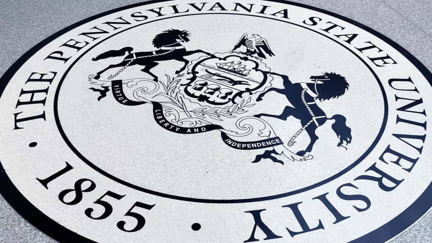 the seal of Penn State reading 1855 The Pennsylvania State University