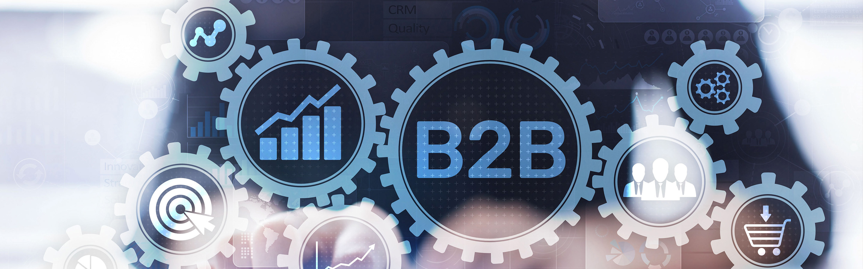 gears showing how different elements of B2B work together